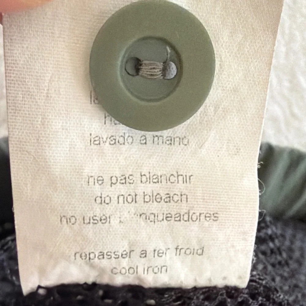 Jacques Ruc Olive Green Nylon Cargo‎ Maxi Skirt Utilitarian Gorpcore Size Small